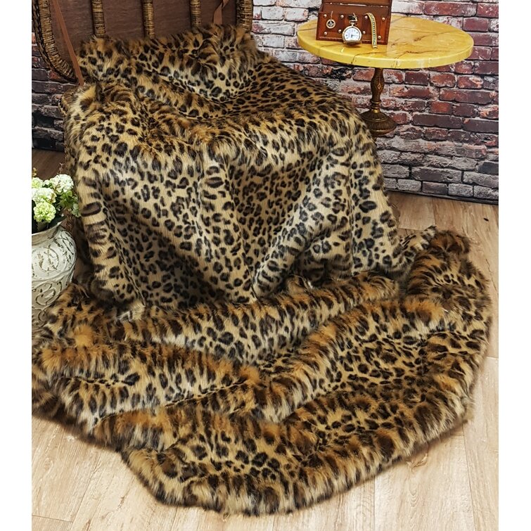 Animal Print Fuzzy Throw deals